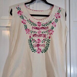 Handmade & Embroidered Sleeveless Shirt